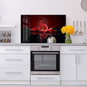 Chili Peppers V2 | Glass Printed Backsplash for your Kitchen - ArtDesigna Glass Printing Wall Art