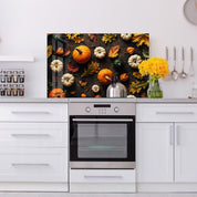 Sweet Pumpkins | Glass Printed Backsplash for your Kitchen - ArtDesigna Glass Printing Wall Art