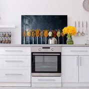 Indian Spices | Glass Printed Backsplash for your Kitchen - ArtDesigna Glass Printing Wall Art