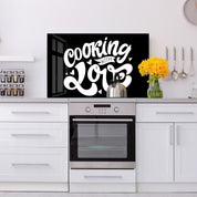 Cooking With Love | Glass Printed Backsplash for your Kitchen - ArtDesigna Glass Printing Wall Art