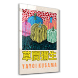 Yayoi Kusama Pumpkins Japanese Pop Art – Glasbild