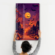 Halloween Neighbourhood | Glass Wall Art