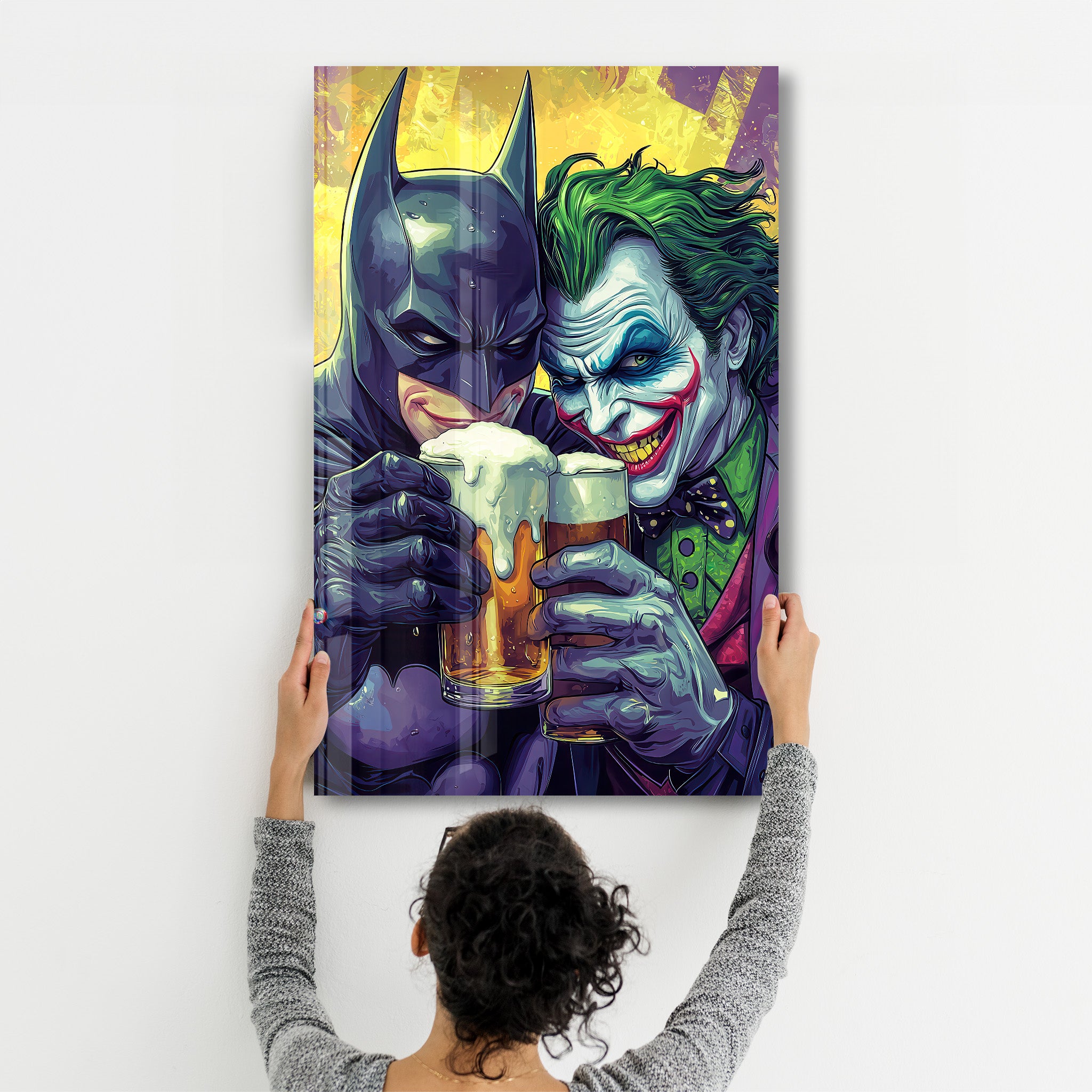 Cheers B&J | Glass Wall Art