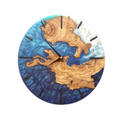 Coastal Azure Timekeeper | Premium Handmade Wall Clocks - ArtDesigna Glass Printing Wall Art