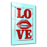 Love Kiss | Glass Wall Art
