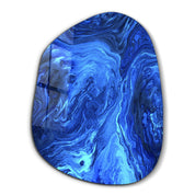 ・"Blue Ink"・Amorphous Collection Glass Wall Art - ArtDesigna Glass Printing Wall Art