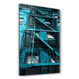 Colorful Apartments | Glass Wall Art