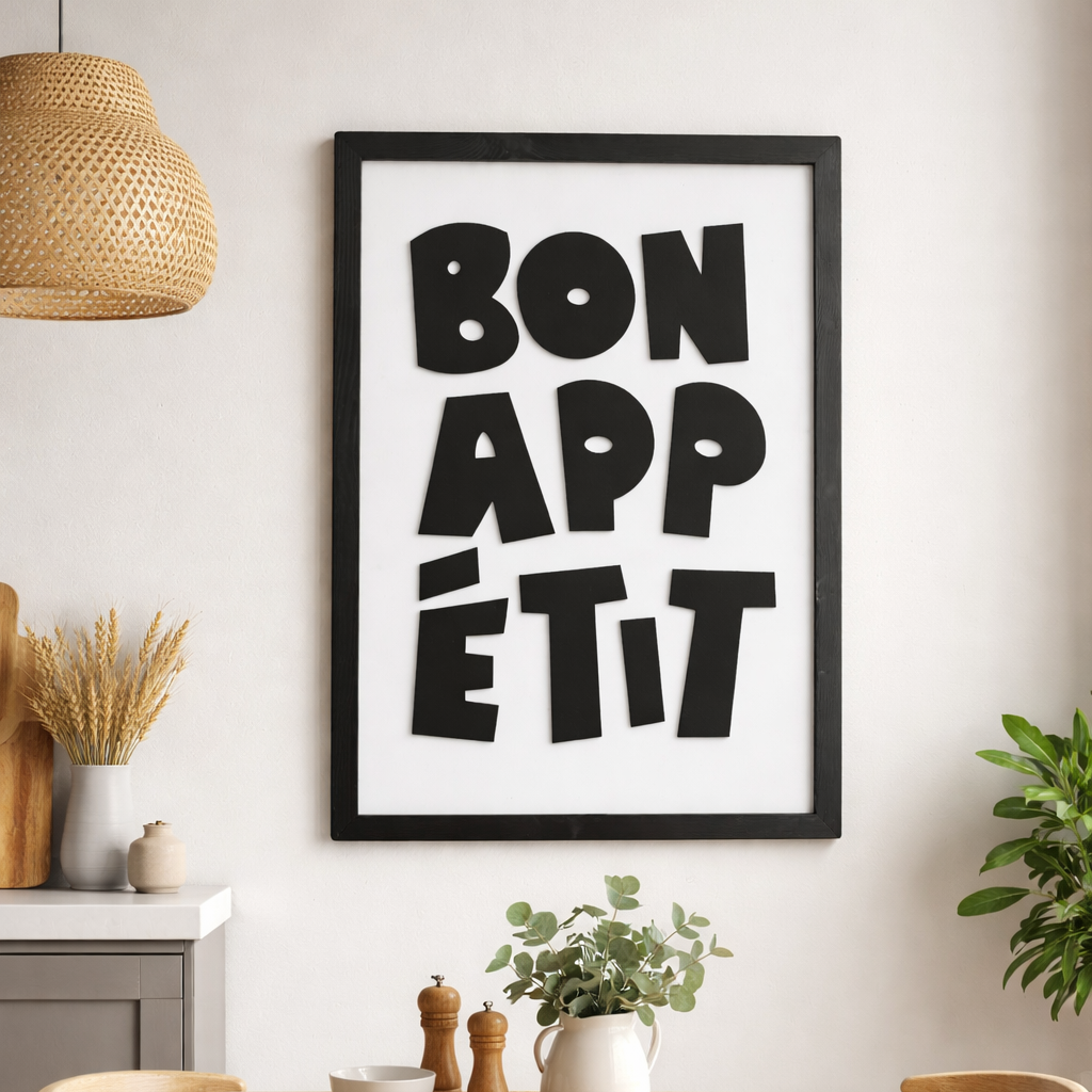 BON APPÉTIT – Wooden Letter Wall Art
