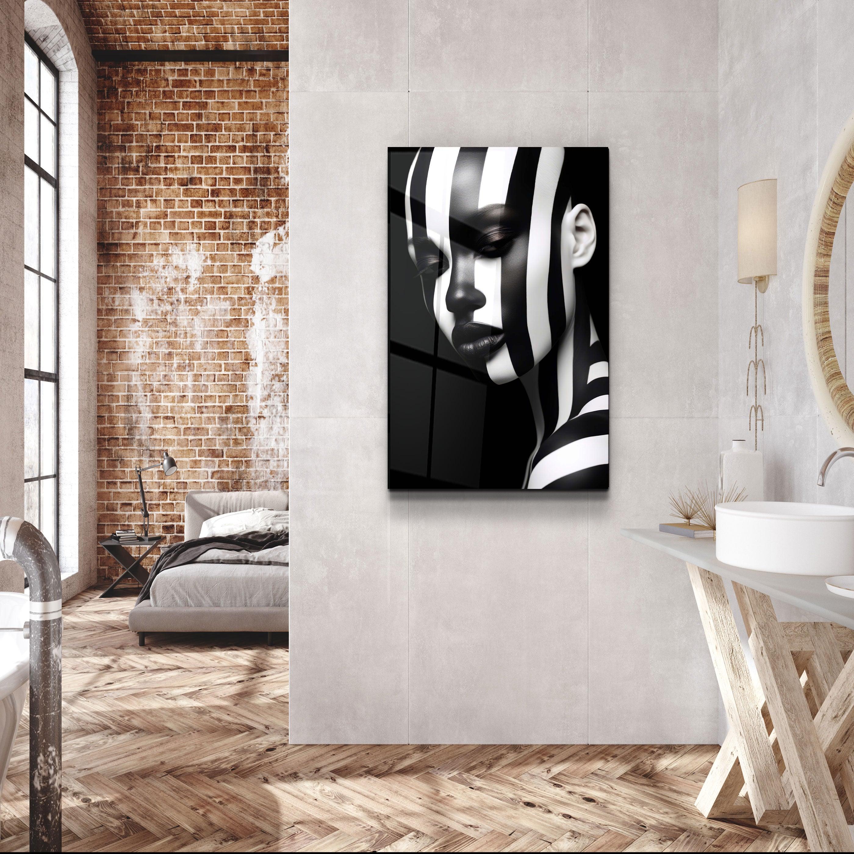 ・"Black and White"・Designers Collection Glass Wall Art
