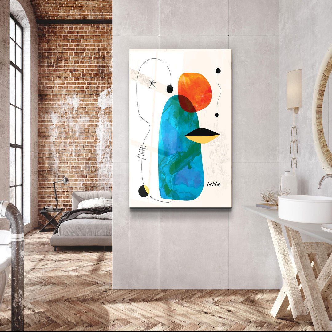 ・"Colorful Modern Shapes 1"・Glass Wall Art - ArtDesigna Glass Printing Wall Art
