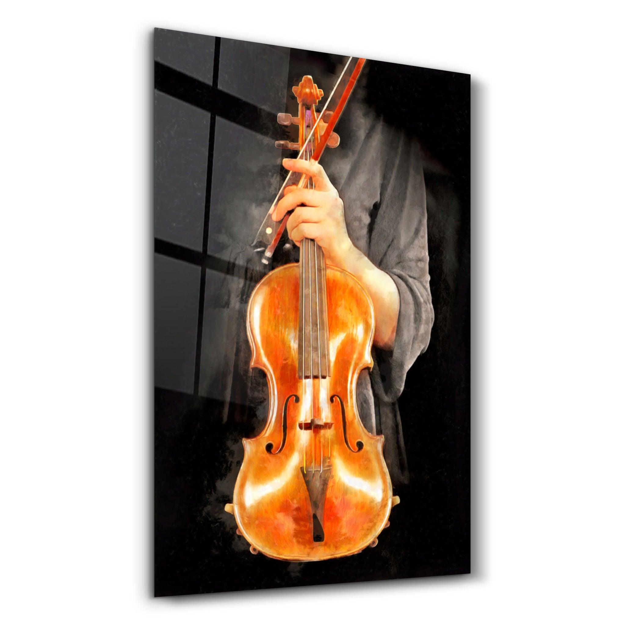 Violin | Glass Wall Art - ArtDesigna Glass Printing Wall Art