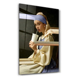 Surprised Woman | Glass Wall Art