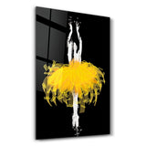 Leuchten der Ballerina – Glasbild