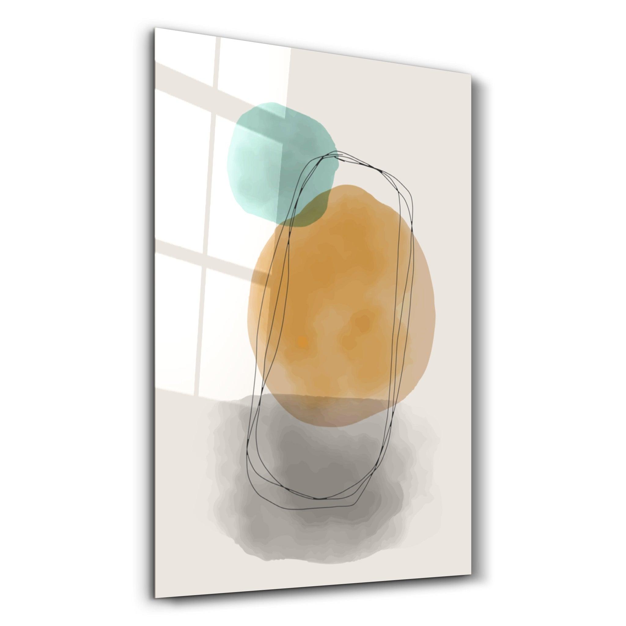 Abstract Shapes V15 | Glass Wall Art - ArtDesigna Glass Printing Wall Art