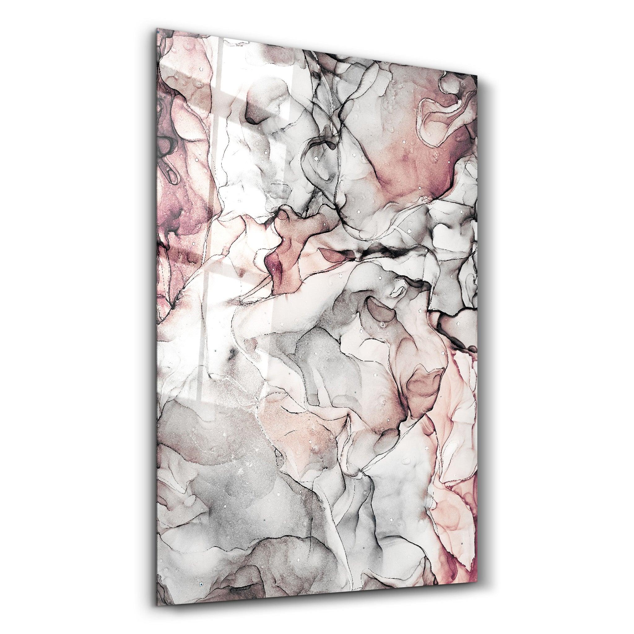 Pink Pattern | Glass Wall Art - Artdesigna