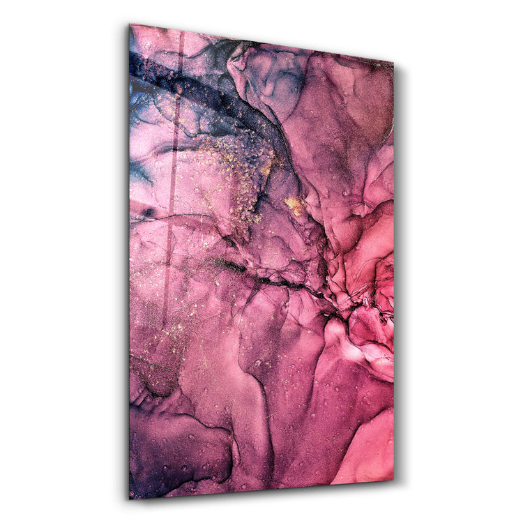 ・"Pink Wave Pattern"・Glass Wall Art - ArtDesigna Glass Printing Wall Art
