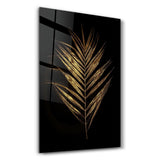 Goldene Blätter – Glasbild