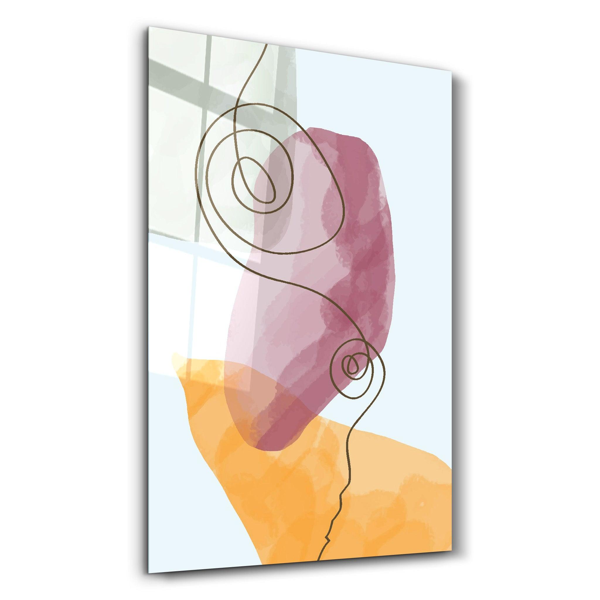 Abstract Shapes V5 | Glass Wall Art - ArtDesigna Glass Printing Wall Art