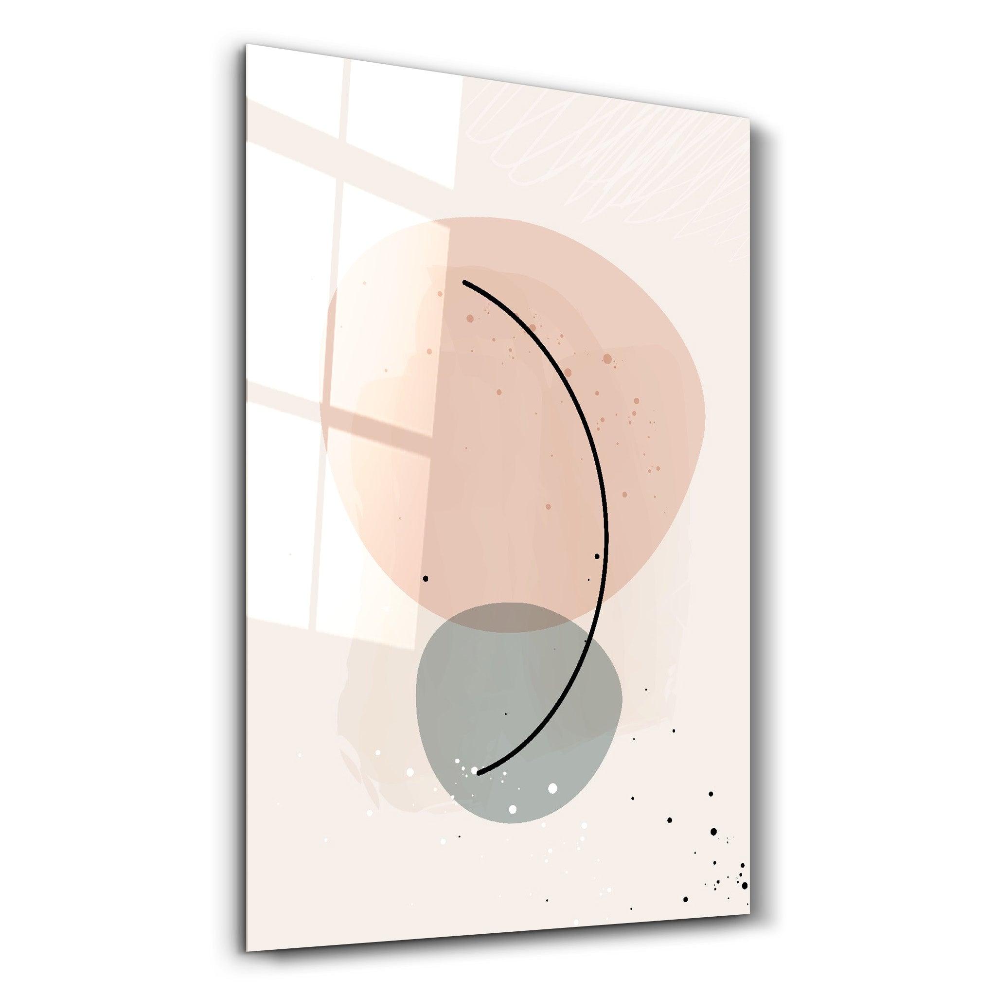 Abstract Shapes and Line V1 | Glass Wall Art - ArtDesigna Glass Printing Wall Art