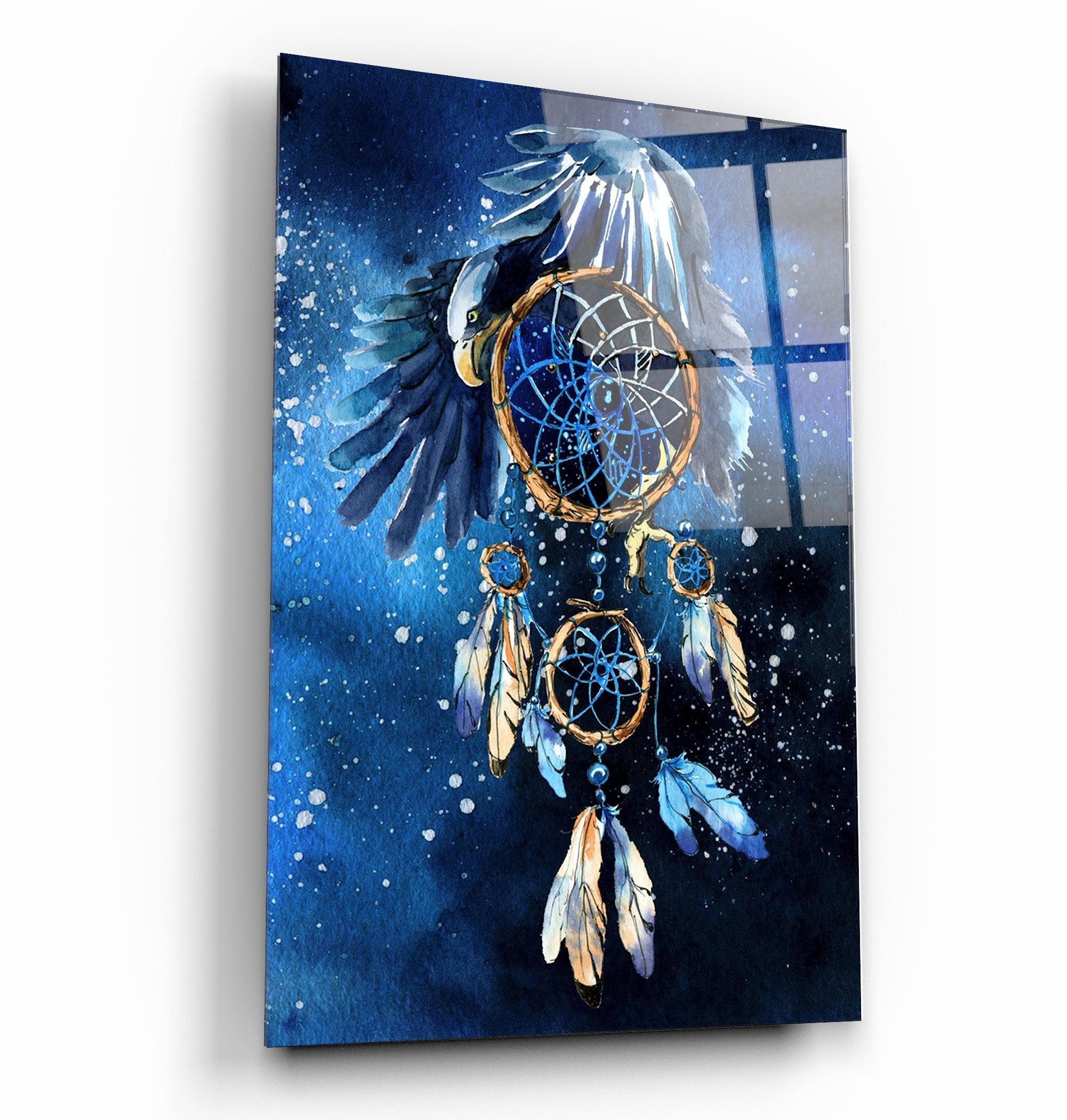 The Dream Catcher | Glass Wall Art - Artdesigna