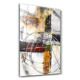 Abstract Oil Painting V2 | Glass Wall Art