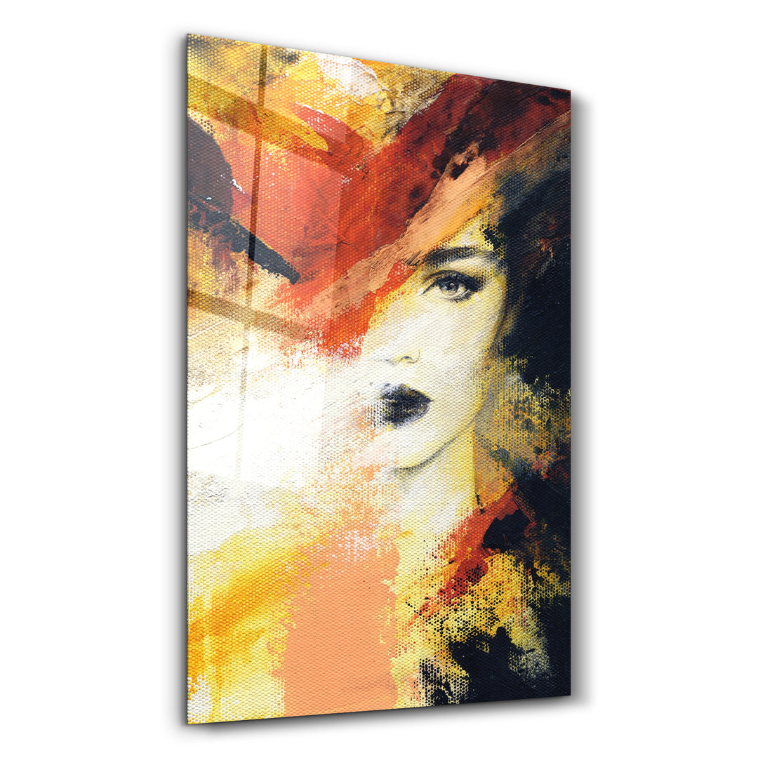 ・"Disappearing Woman Face"・Glass Wall Art - ArtDesigna Glass Printing Wall Art