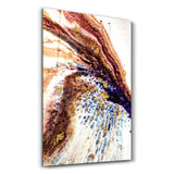 Gold Particles | Glass Wall Art