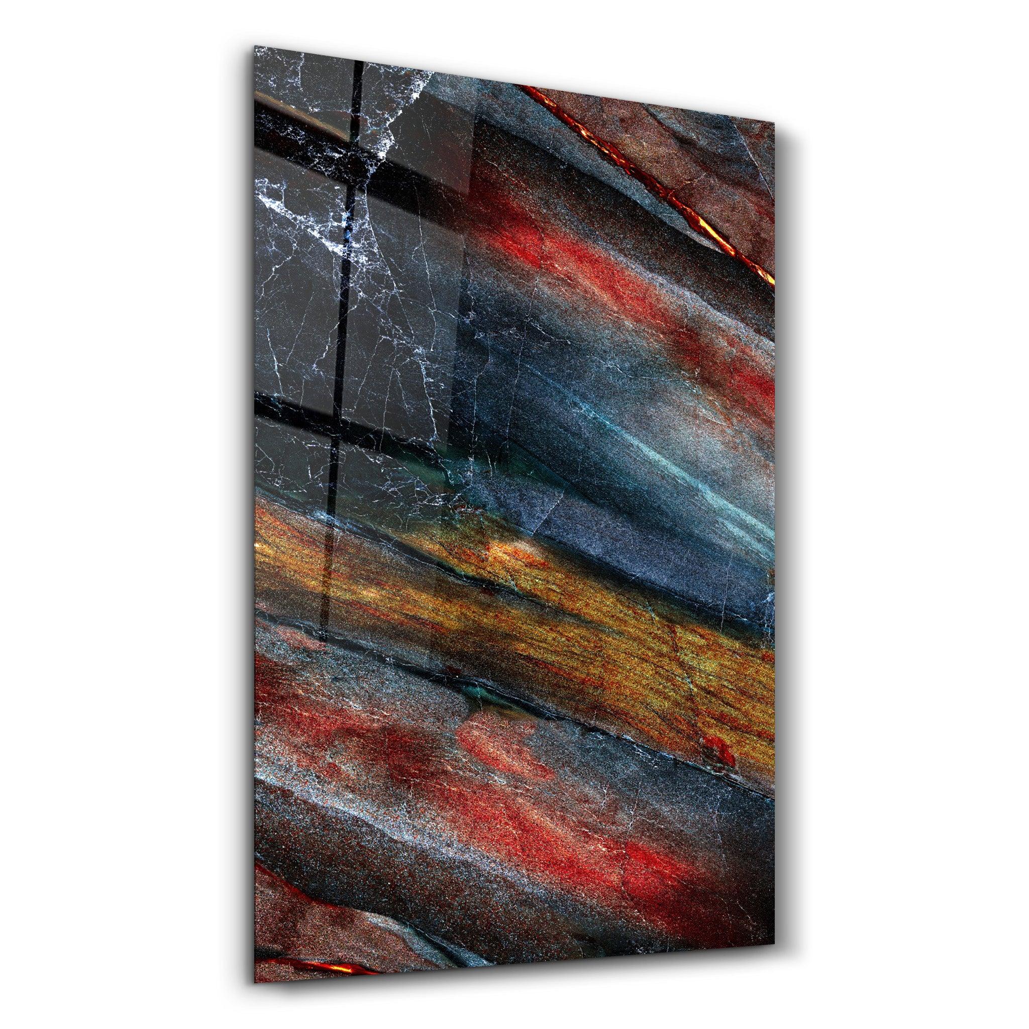 Colorful Layes Of Marble | Glass Wall Art - ArtDesigna Glass Printing Wall Art