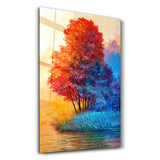 Summer Vs Winter | Glass Wall Art