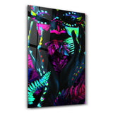 Neon Face | GLASS WALL ART