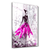 Ballerina (Pink) | Glass Wall Art - ArtDesigna Glass Printing Wall Art