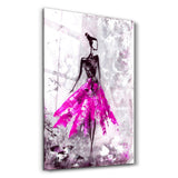 Ballerina (Rosa) – Glasbild