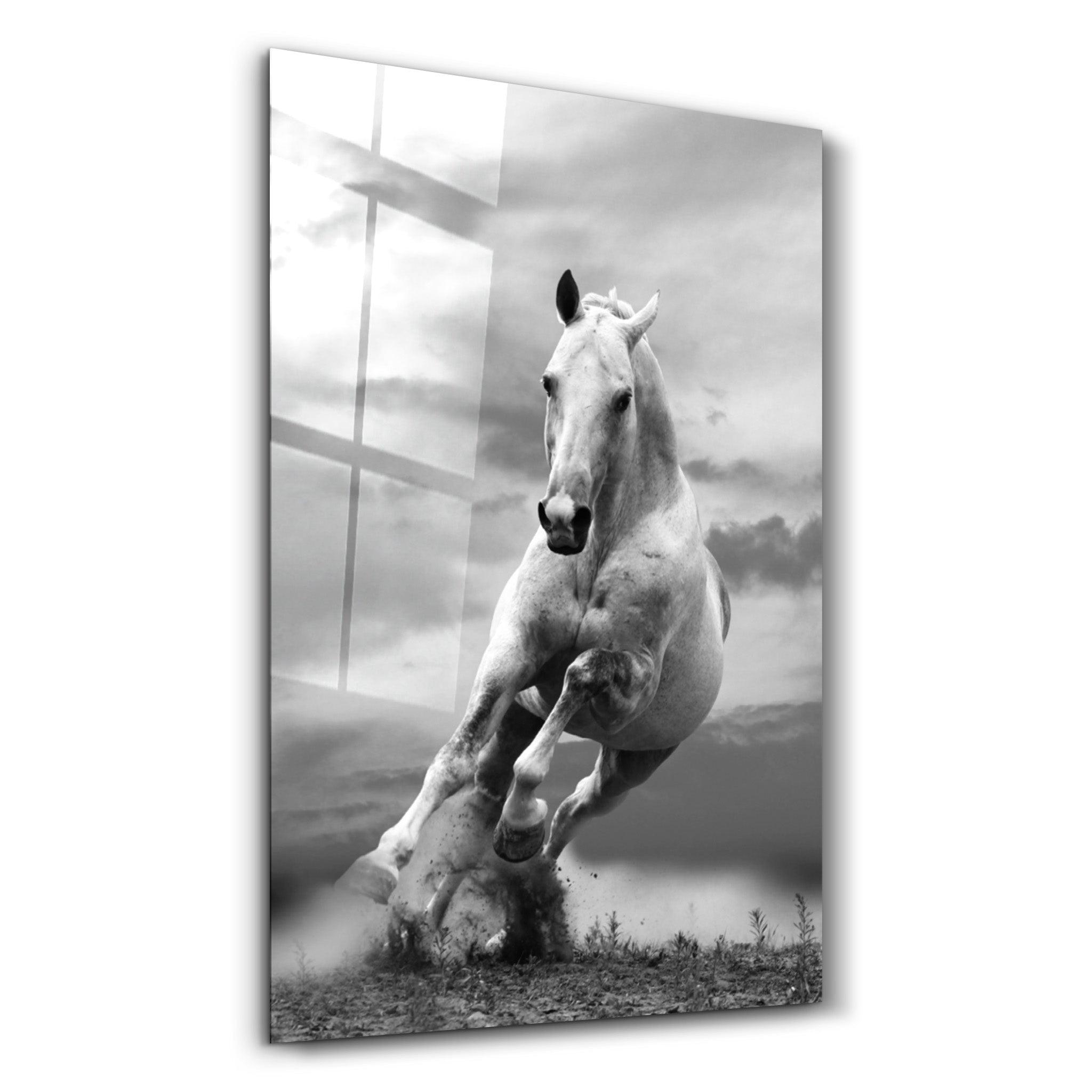 Running Horse | Glass Wall Art - ArtDesigna Glass Printing Wall Art