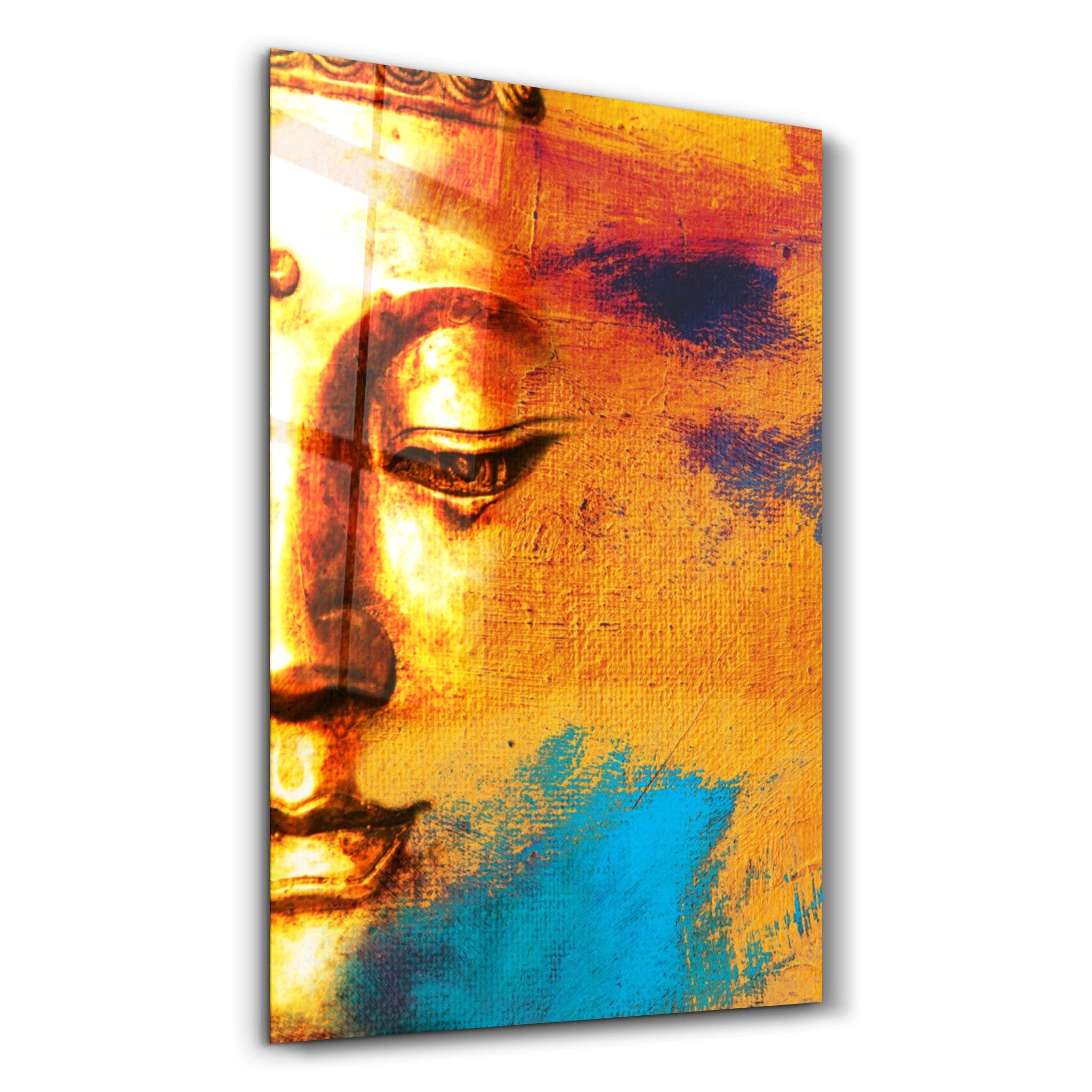 Buddha Portrait | Glass Wall Art - ArtDesigna Glass Printing Wall Art