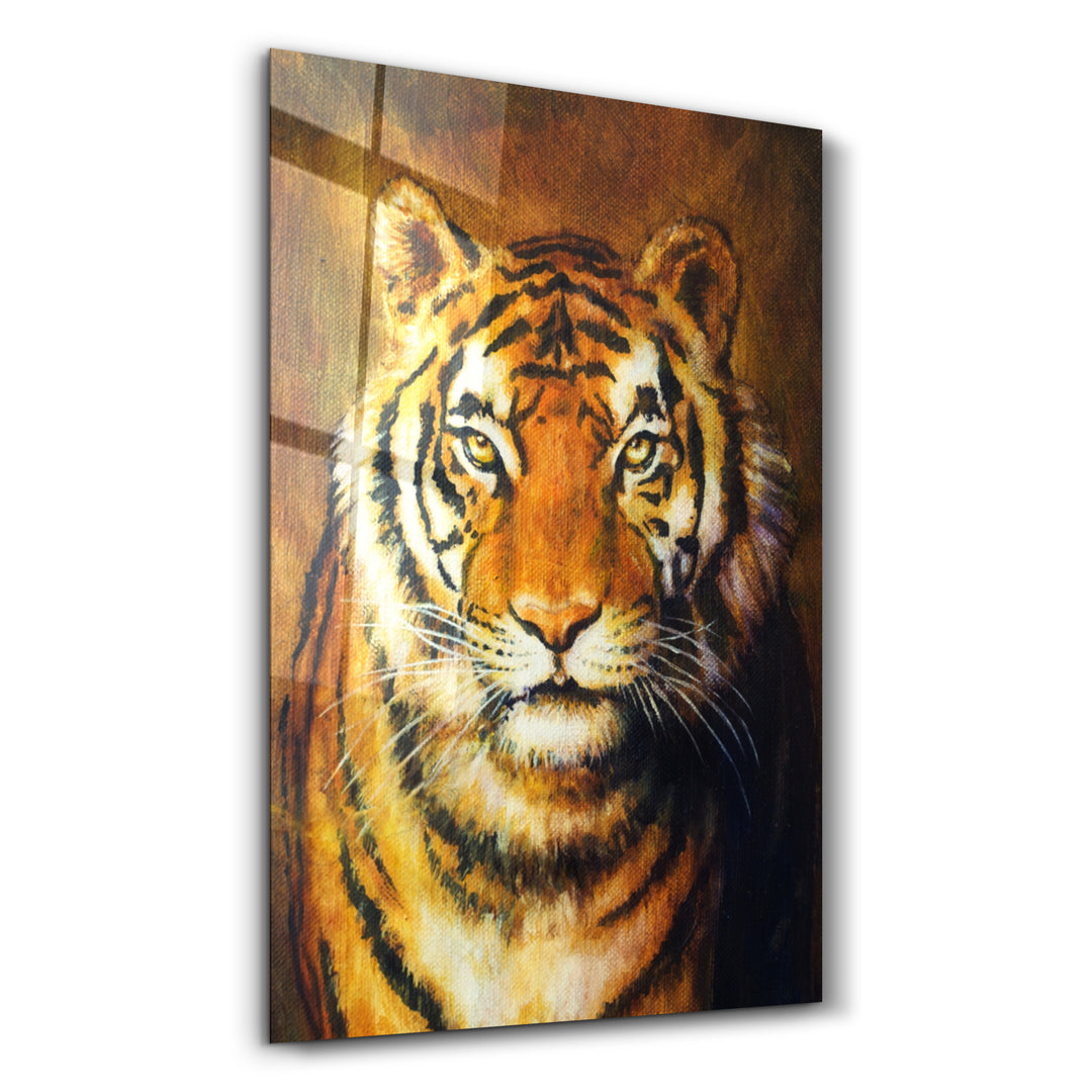 ・"Tiger 5"・Glass Wall Art - ArtDesigna Glass Printing Wall Art