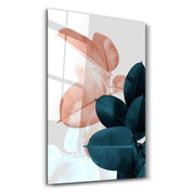 Abstract Leaves | Glass Wall Art - ArtDesigna Glass Printing Wall Art