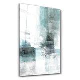 Strukturierte Ruhe – Glasbild