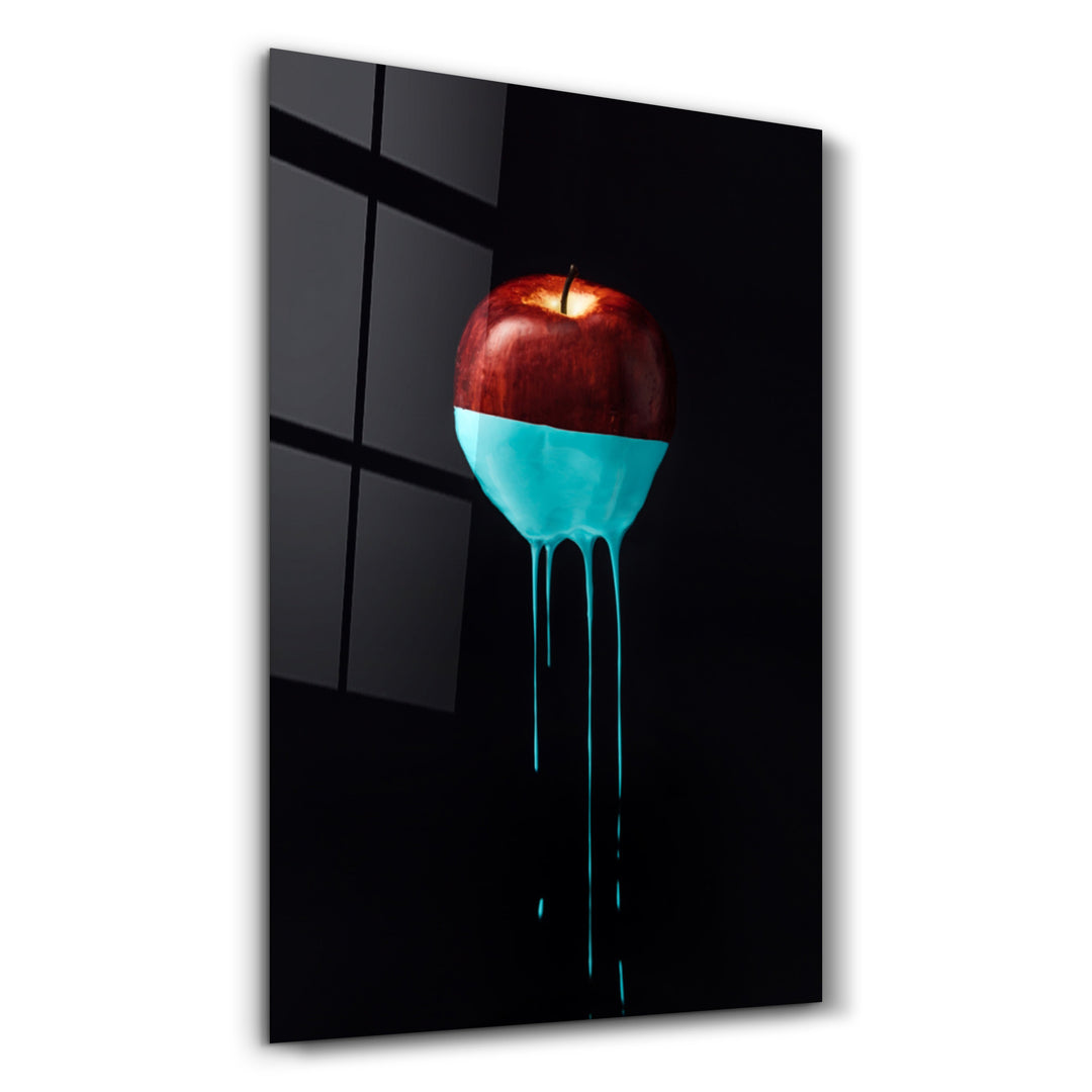 ・"Abstract Apple"・Glass Wall Art - ArtDesigna Glass Printing Wall Art