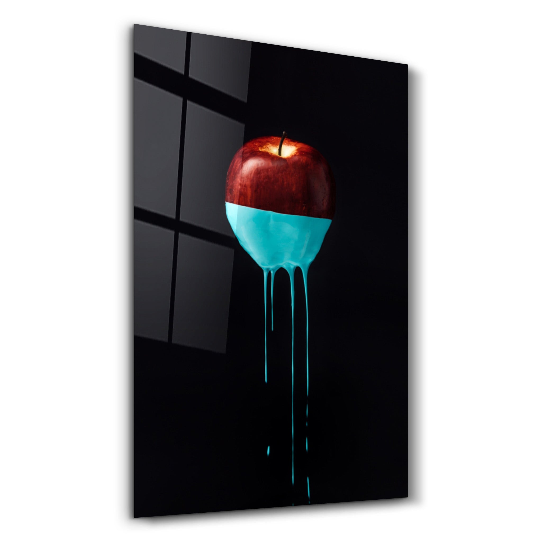 ・"Abstract Apple"・Glass Wall Art - ArtDesigna Glass Printing Wall Art