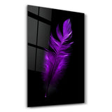 Violette Feder – Glasbild