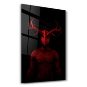 Abstract Masked Man V8 | Glass Wall Art - ArtDesigna Glass Printing Wall Art