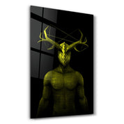 Abstract Masked Man V9 | Glass Wall Art - ArtDesigna Glass Printing Wall Art