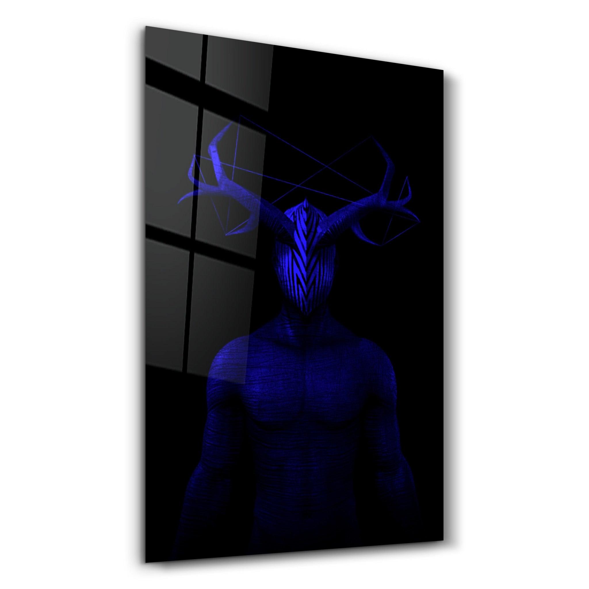 Abstract Masked Man V11 | Glass Wall Art - ArtDesigna Glass Printing Wall Art