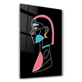 Modern Line Abstract V3 | Glass Wall Art