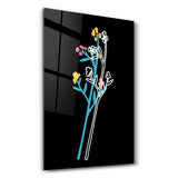 Modern Line Abstract V7 | Glass Wall Art