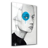 Blue Eye | Glass Wall Art