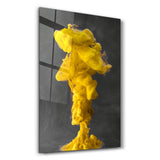 Yellow Fog | Glass Wall Art