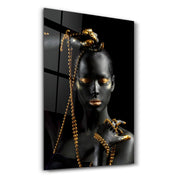 Golden Lips v2 | Glass Wall Art - ArtDesigna Glass Printing Wall Art