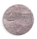 ・"Travertine - Moon - Light Plum"・Rounded Glass Wall Art
