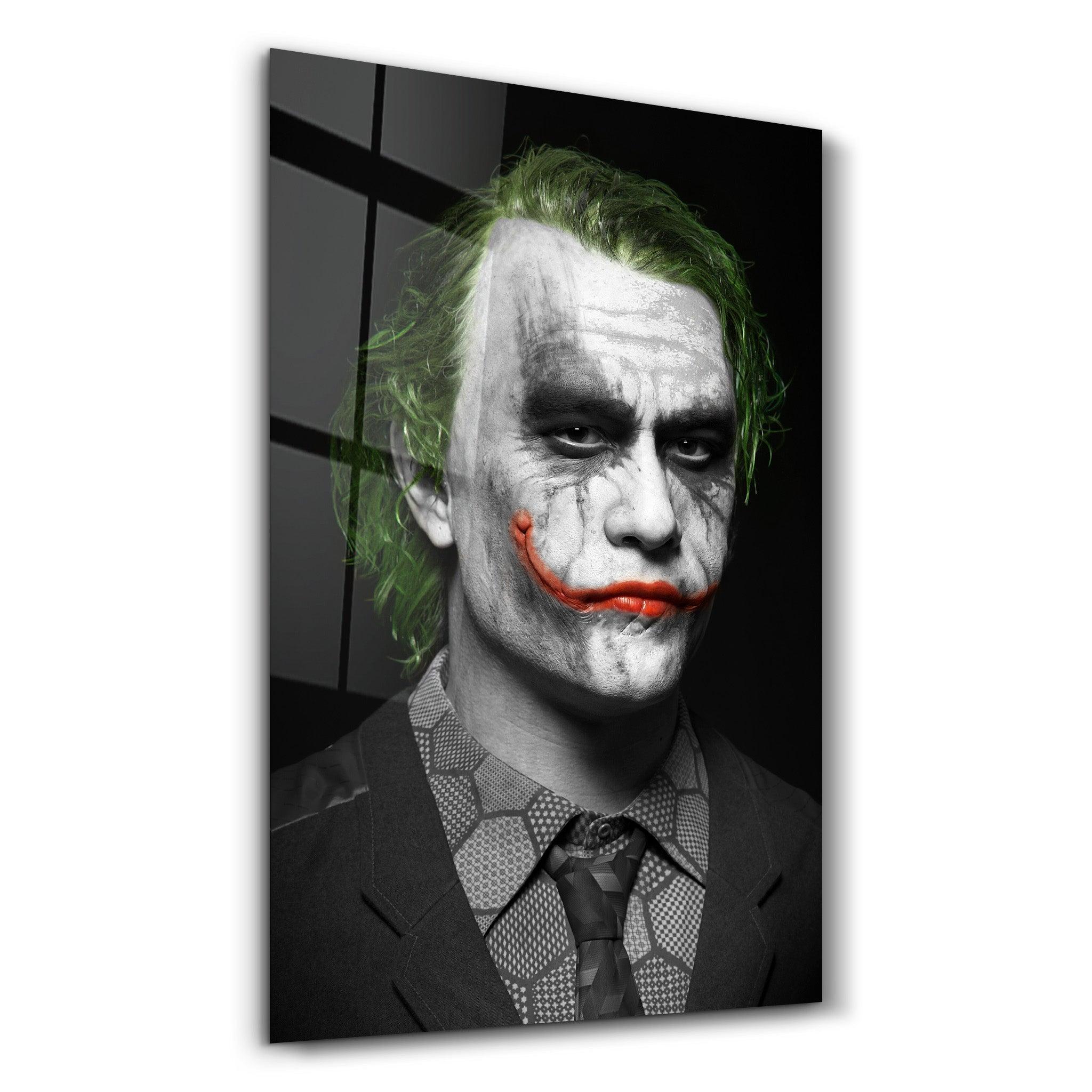 The Joker - Heath Ledger | Glass Wall Art - ArtDesigna Glass Printing Wall Art